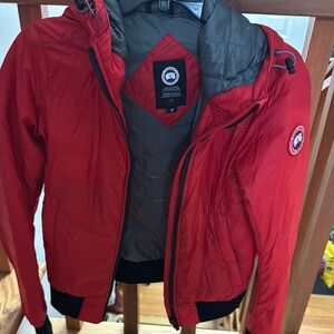 Canada Goose Red Puffer Jacket